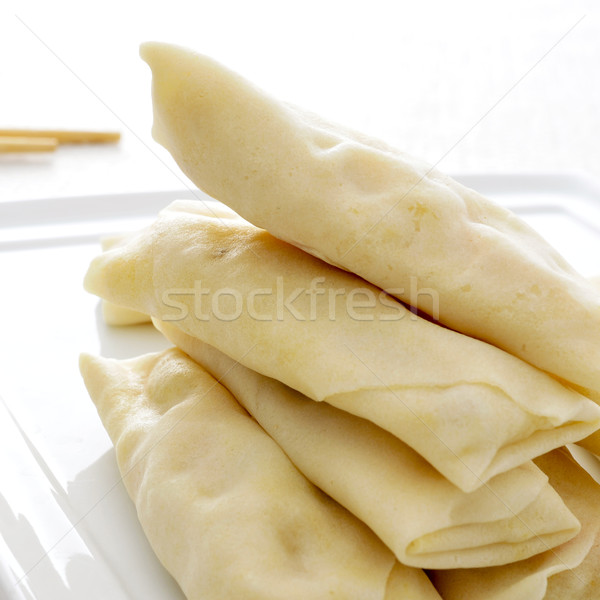 uncooked spring rolls Stock photo © nito