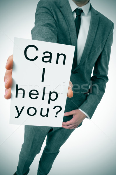 Stock photo: can I help you