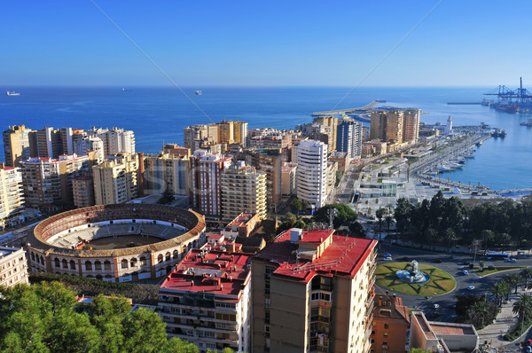 Malagueta Bullring in Malaga, Spain Stock photo © nito