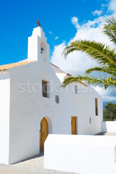 Sant Francesc des Estany Church, in Ibiza Island, Spain Stock photo © nito