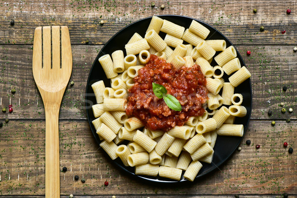 penne rigate with bolognese sauce Stock photo © nito