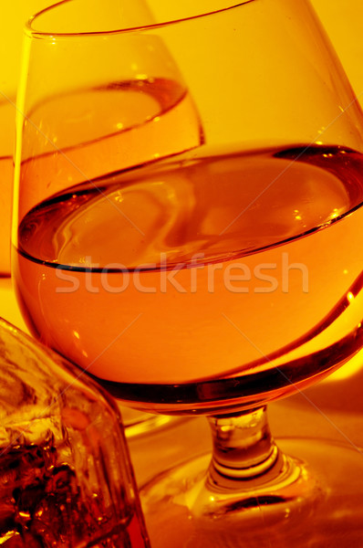 Szeszes ital közelkép konyak szemüveg klasszikus üveg Stock fotó © nito