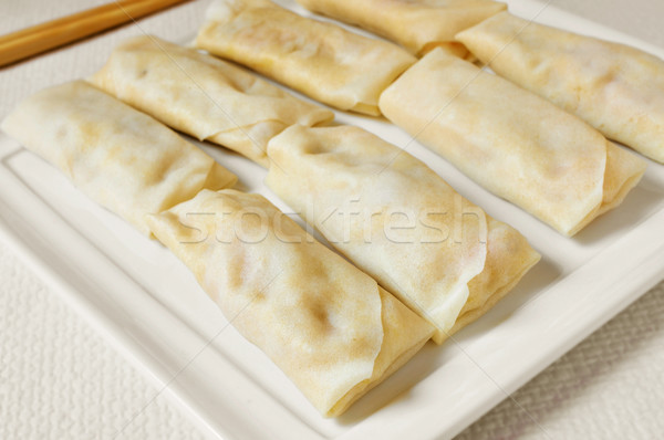 uncooked spring rolls Stock photo © nito