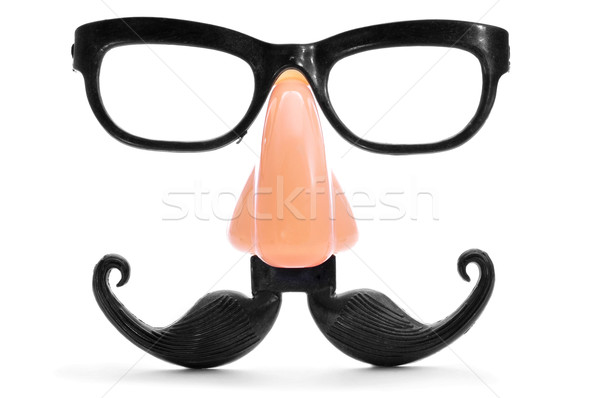 Podróbka nosa okulary wąsy Zdjęcia stock © nito