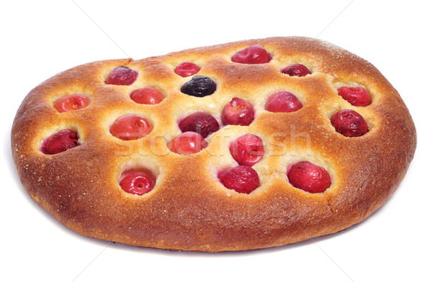 Stock photo: coca amb cireres, typical catalan cake for Feast of Corpus Chris