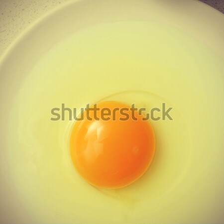 cracked chicken egg, with a retro effect Stock photo © nito