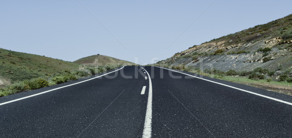 lonely road in a rural landscape Stock photo © nito