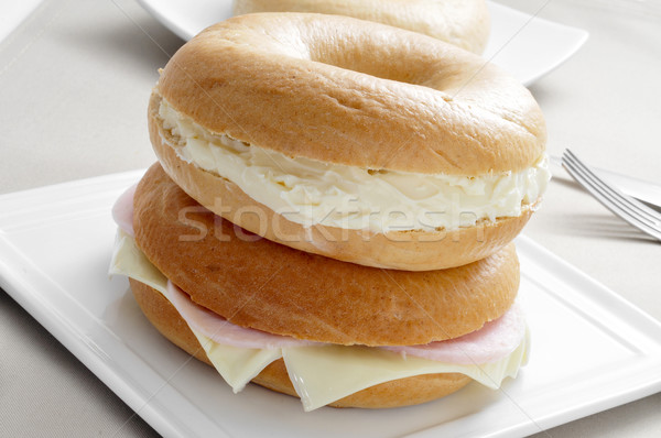 stuffed bagels Stock photo © nito