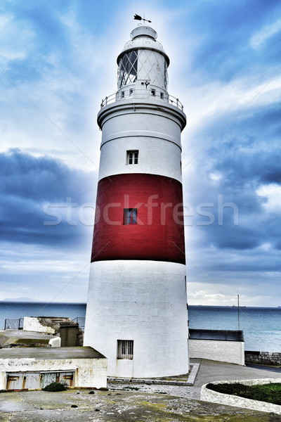 Phare gibraltar vue point mer [[stock_photo]] © nito