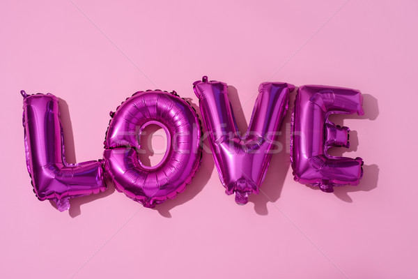 letter-shaped balloons forming the word love Stock photo © nito