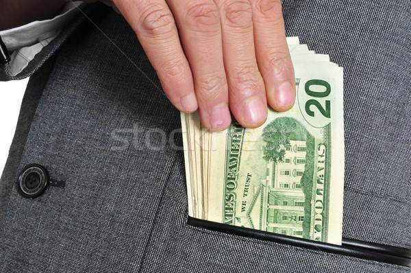 dollar bills in the pocket Stock photo © nito