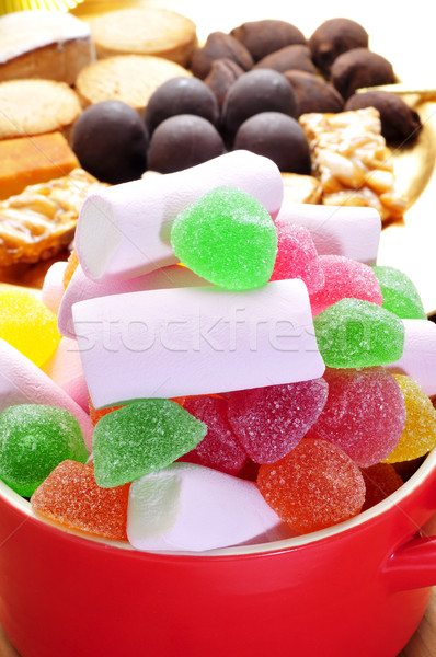 candies and some typical christmas sweets in Spain like turron a Stock photo © nito
