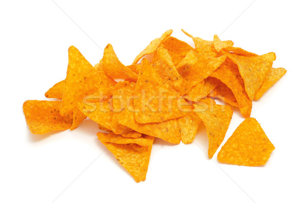 Foto stock: Nachos · blanco · alimentos · fondo · restaurante