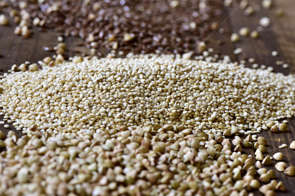 buckwheat, quinoa and brown flax seeds Stock photo © nito
