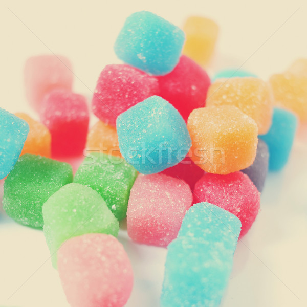 gummy cubes, with a retro effect Stock photo © nito