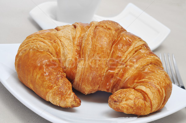 croissant and coffee Stock photo © nito