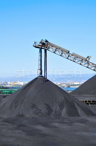 Kohle Industrie Arbeit Metall schwarz Stock foto © nito