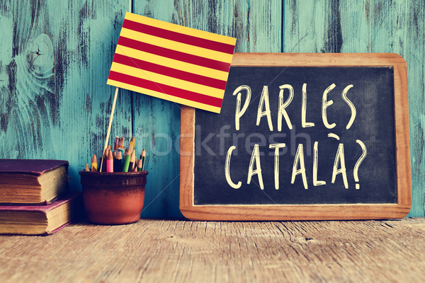 question parles catala? do you speak Catalan? Stock photo © nito