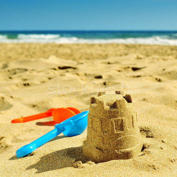 summer on the beach, with a retro effect Stock photo © nito