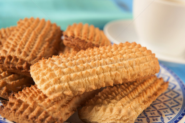 homemade cookies and cup of coffe or tea Stock photo © nito