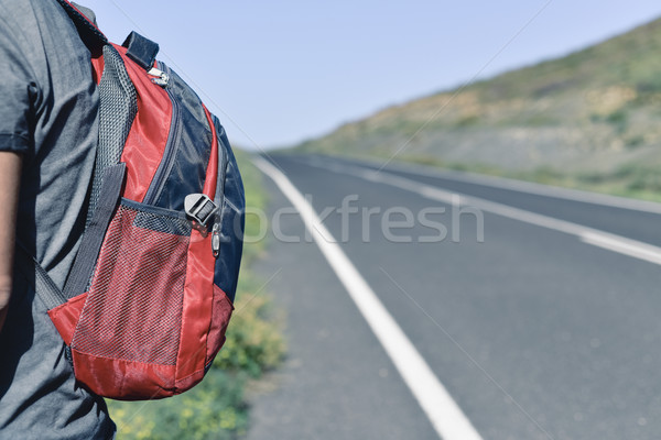 young backpacker man Stock photo © nito