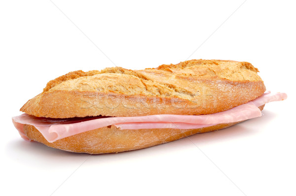 spanish bocadillo de jamon de york, a ham sandwich Stock photo © nito