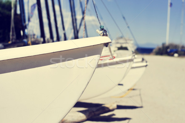 Catamaran voiliers plage filtrer effet [[stock_photo]] © nito