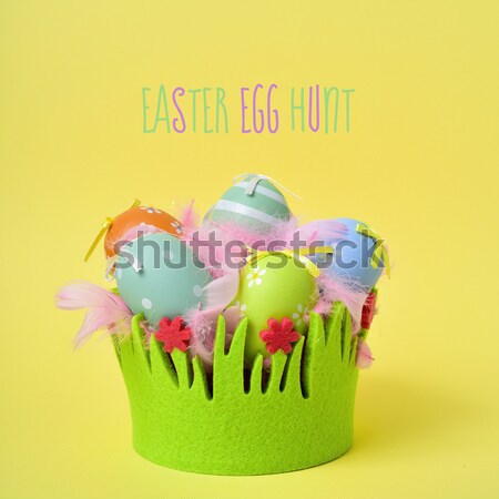 decorated easter eggs of different colors Stock photo © nito