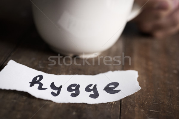 hygge, danish word for comfort or enjoy Stock photo © nito