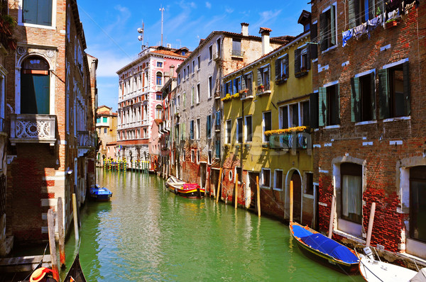 Venedig Italien Ansicht sekundäre Kanal rio Stock foto © nito