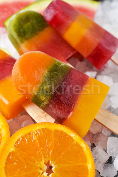 homemade natural ice pops Stock photo © nito