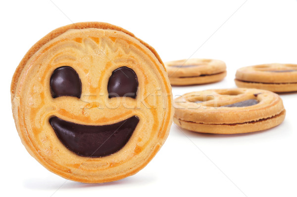 Stock photo: smiley biscuits