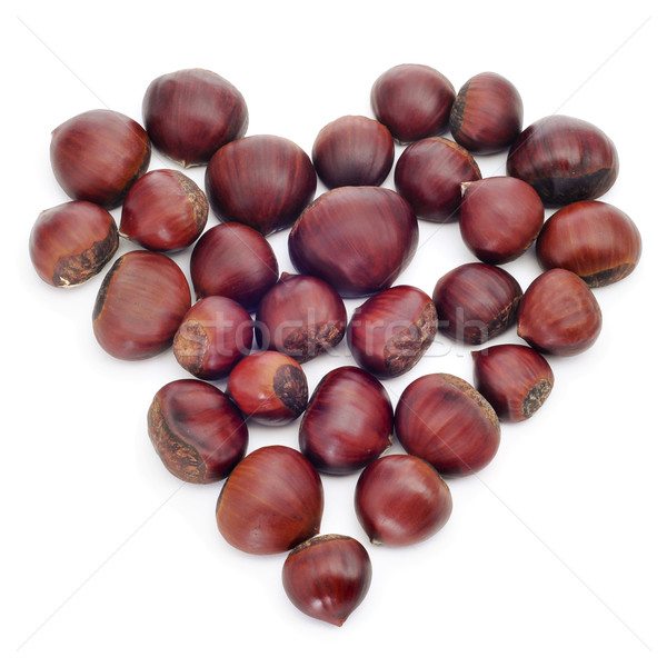 chestnut heart Stock photo © nito