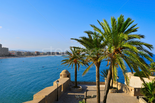 North Beach in Peniscola, Spain Stock photo © nito