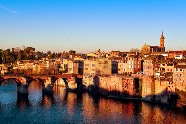 Albi, in France, and Tarn River Stock photo © nito