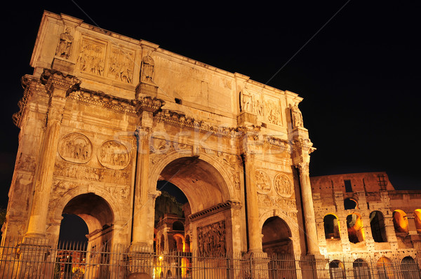 Arch of Constantine and Coliseum in Rome, Italy Stock photo © nito