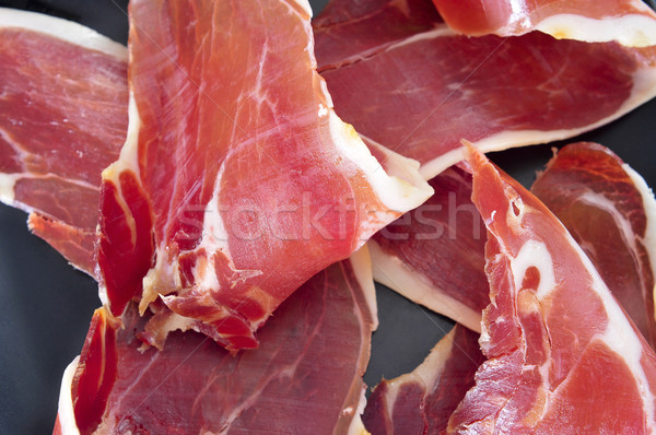Serrano prosciutto primo piano spagnolo alimentare Foto d'archivio © nito