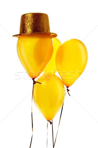 festive golden balloons Stock photo © nito