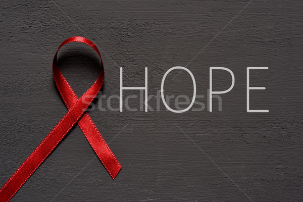 red ribbon for the fight against AIDS Stock photo © nito