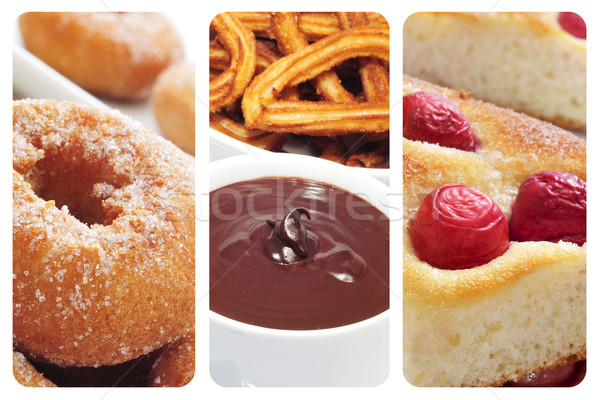 spanish pastries collage Stock photo © nito