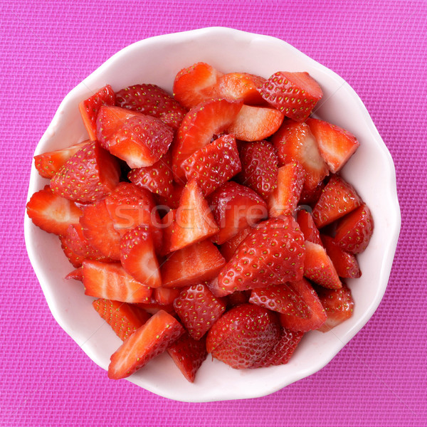 chopped strawberries Stock photo © nito