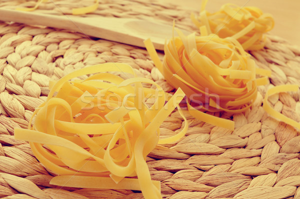 uncooked tagliatelle Stock photo © nito