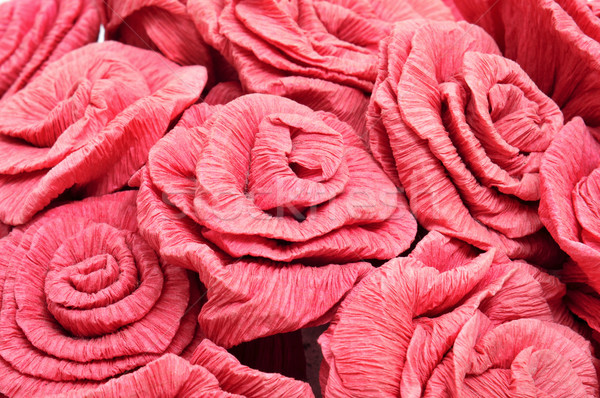 紙 玫瑰 花束 花卉 紅色 禮物 商業照片 © nito