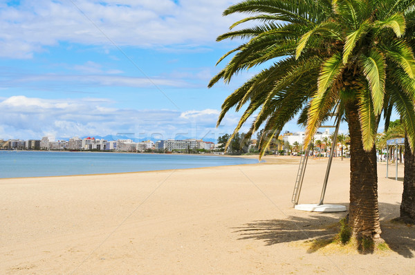 Platja Nova beach in Roses, Spain Stock photo © nito