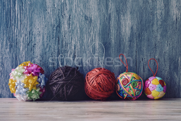 handmade christmas balls Stock photo © nito