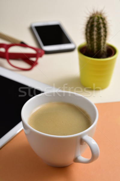 office desk full of things Stock photo © nito