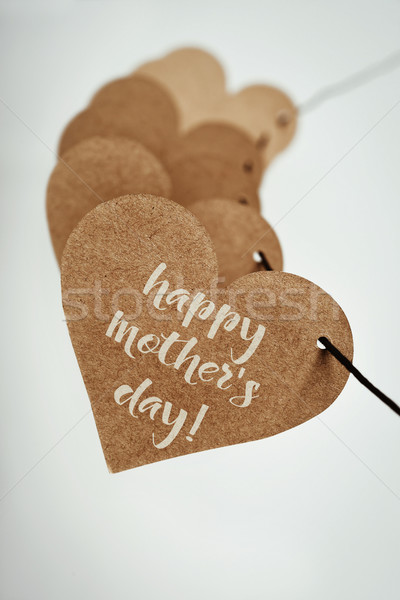 text happy mothers day in a heart Stock photo © nito