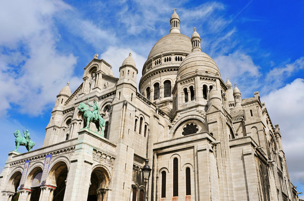 Bazilica Paris Franta vedere constructii oraş Imagine de stoc © nito