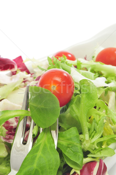 Foto stock: Salada · prato · tomates · cereja · folha · restaurante