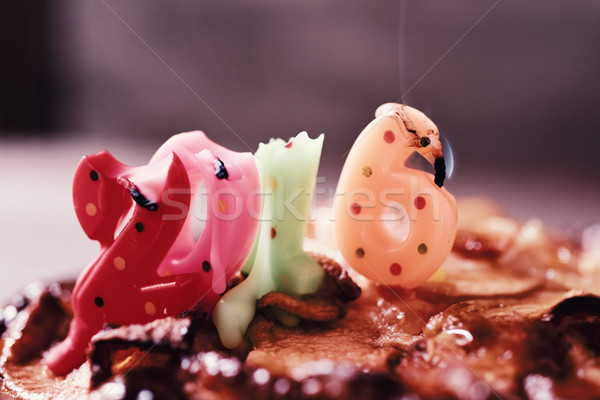 number 2016, as the ending year, on a cake Stock photo © nito